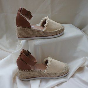 Nautica Tan Espadrille Wedges
